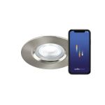 Nordlux Don Smart LED Spot Brushed Nickel 4.7W 320lm 60D - 822-865 Tunable White + RGB | 85mm - IP65