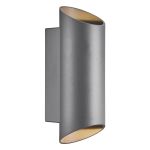 Nordlux Nico Wall Light Aluminium Anthracite Up & Down | IP54 - Suitable for 2x GU10