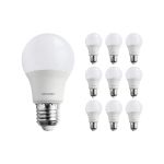Multipack 10x Noxion Pro LED E27 Pear Frosted 9W 806lm - 822-827 Dim To Warm | Dimmable - Replaces 60W