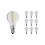 Multipack&#x20;10x&#x20;Osram&#x20;Retrofit&#x20;LED&#x20;E14&#x20;Ball&#x20;Filament&#x20;Clear&#x20;4W&#x20;470lm&#x20;-&#x20;840&#x20;Cool&#x20;White&#x20;&#x7C;&#x20;Replaces&#x20;40W
