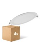 Multipack 4x Ledvance LED Downlight Slim Round DN210 18W 1530lm 120D - 840 Cool White | 225mm