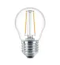Philips Corepro LED Lustre E27 Ball Filament Clear 2W 250lm - 827 Extra Warm White | Replaces 25W