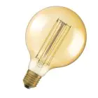 Osram Vintage 1906 LED E27 Globe Filament Gold 125mm 5.8W 470lm - 822 Extra Warm White | Dimmable