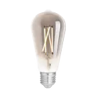 WiZ Smart LED E27 Edison Filament Smoke 6.5W 400lm - 820-850 Tunable White | Dimmable - Replaces 35W