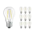 Multipack 10x Ledvance Classic LED E27 Ball Filament Clear 1.5W 136lm - 827 Extra Warm White | Replaces 15W