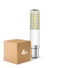 Multipack 4x Ledvance Special T Slim LED B15d Tube one-handed Clear 8W 1055lm - 827 Extra Warm White | Dimmable - Replaces 75W