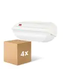 Multipack 4x Philips LED Security Coreline BWC110 White 9W 900lm - 830 Warm White | 242x110mm - IP54 - Light Sensor